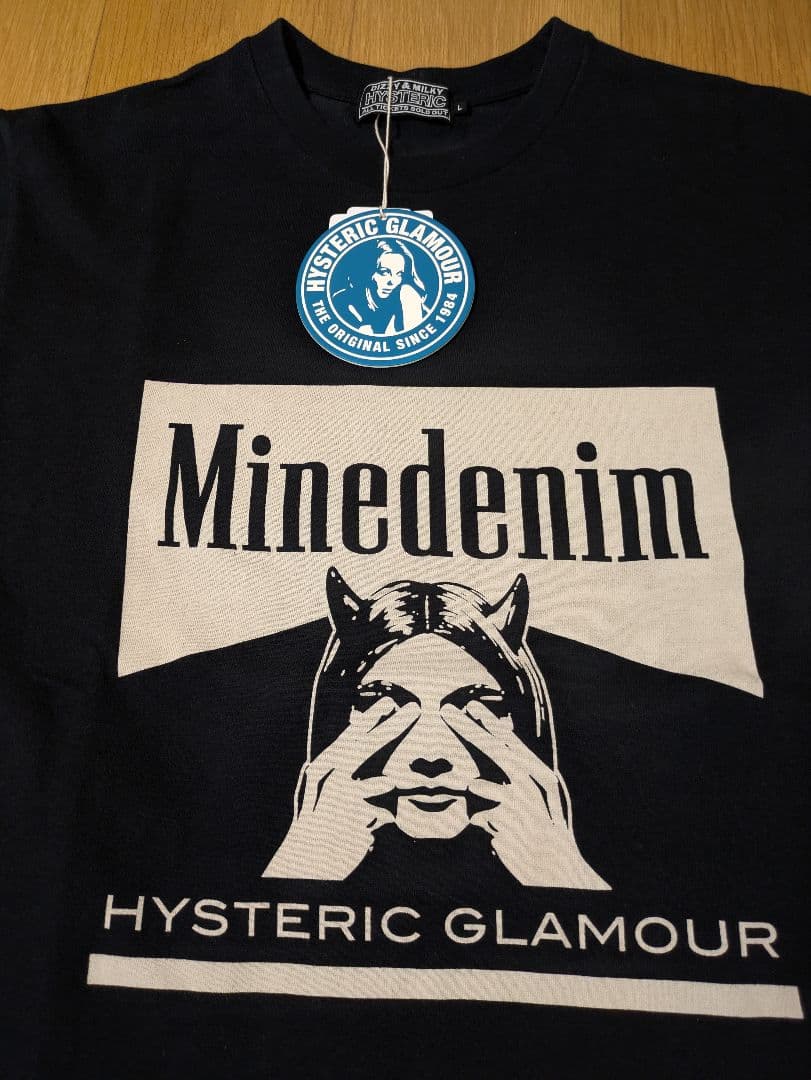 新品　ヒステリックグラマー MINEDENIM Tシャツ　L　マインデニム