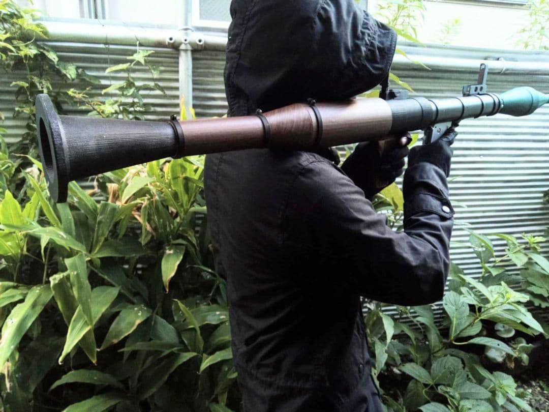 フルスクラッチ RPG-7 ロケットランチャー 3Dプリンター 成形 H