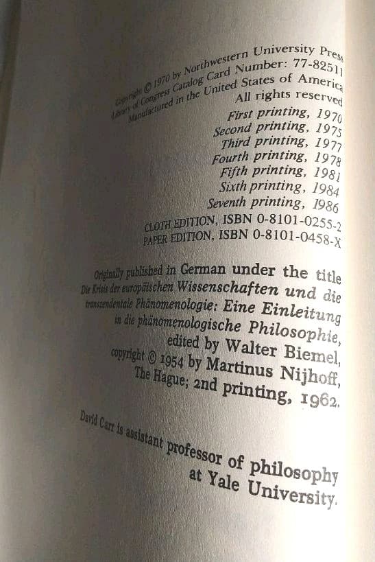 洋書 The Crisis of European Sciences ........