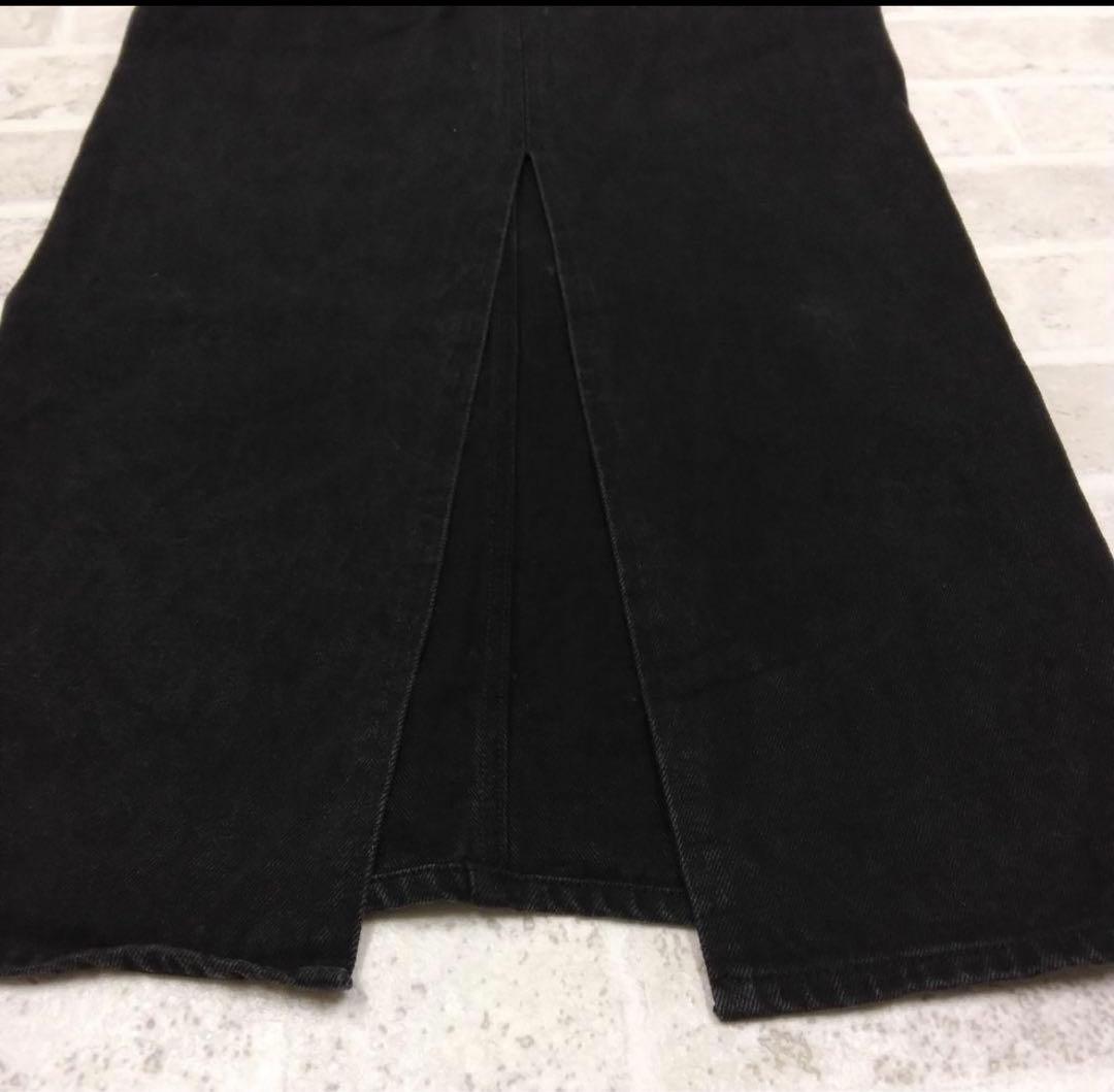 スカート CLANECIRCLE CUT LAYERED DENIM SKIRT