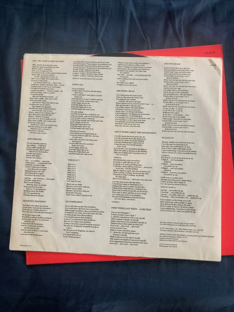トーキングヘッズ / TALKING HEADS 77 【アナログレコード】