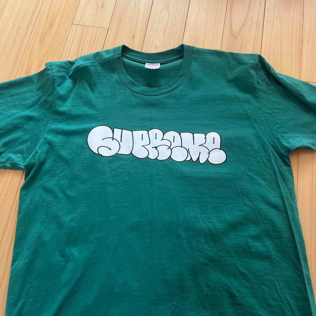 Supreme グリーン Tシャツ M