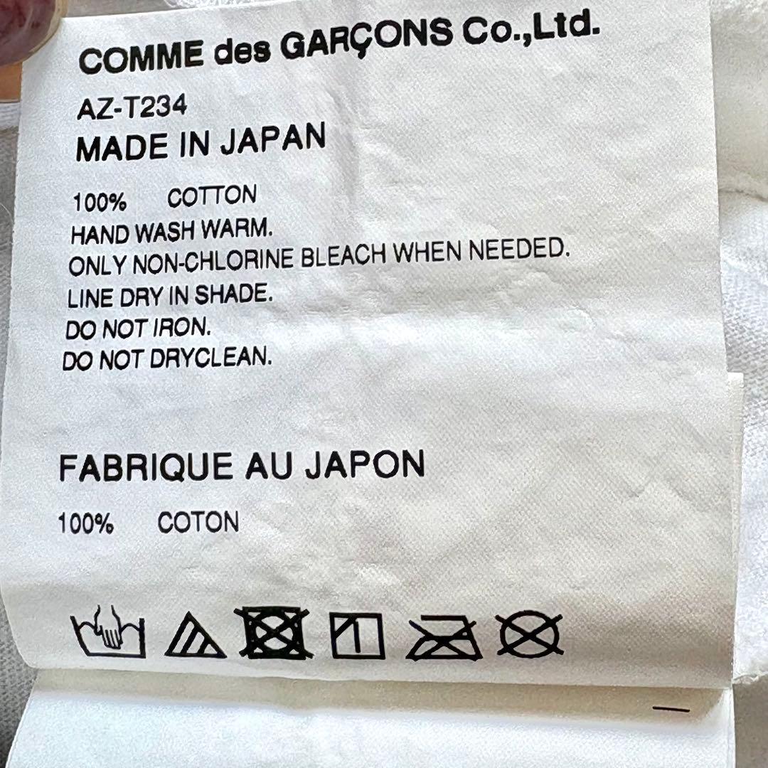 【プレイコムデギャルソン】近年モデル　ブルードットハート　コットン　Tシャツ