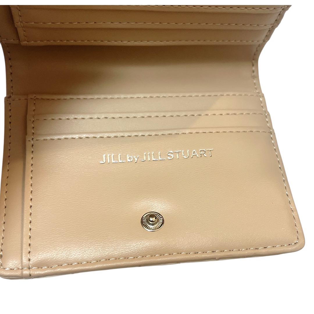【美品】JILL STUART RIBBONキルトウォレット がま口二つ折り財布