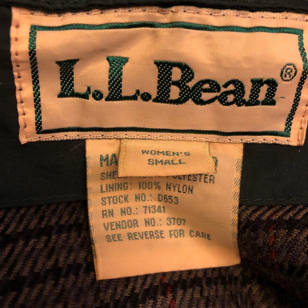 ヴィンテージ L.L.Beanフード付きダークグリーンロングコート