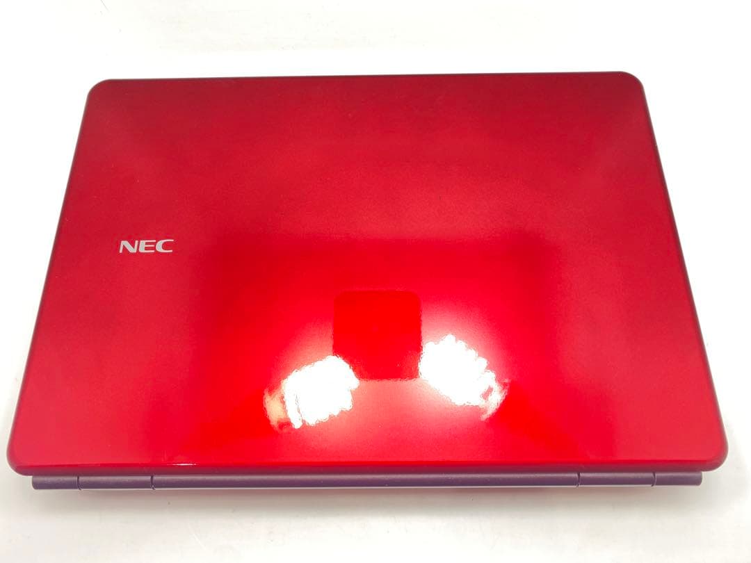 NEC LaVie ノートPC レッド ACアダプター付き
