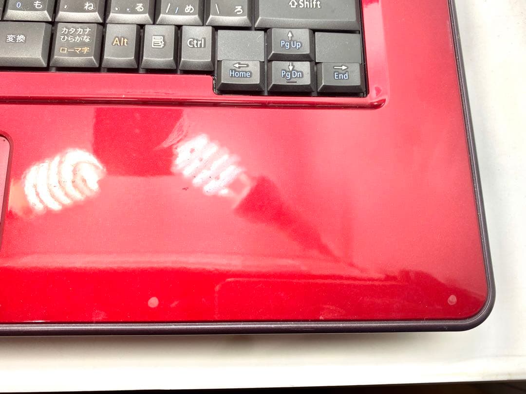 NEC LaVie ノートPC レッド ACアダプター付き