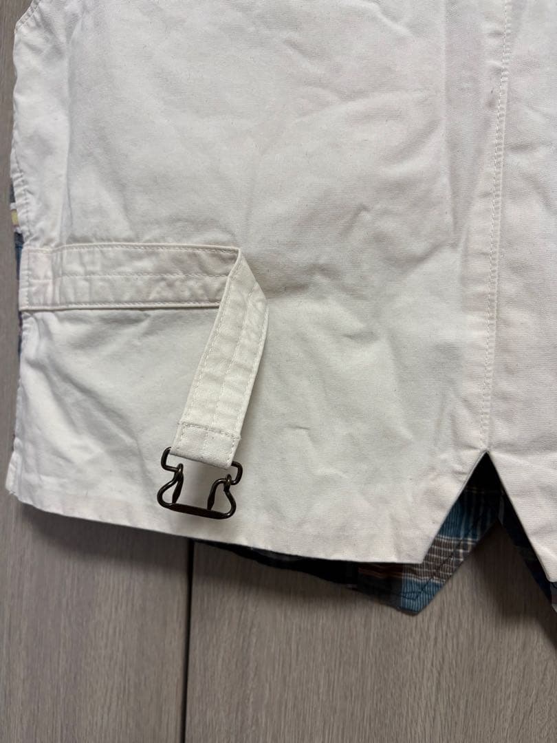 【美品】PoloRalphLaurenマドラスチェック柄パッチワークベスト