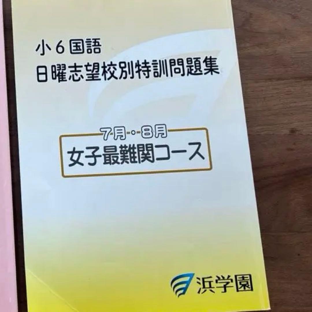 最新版⭐︎浜学園⭐︎Ｌ神女四天高槻⭐︎志望校別&直前特訓問題集⭐︎四科