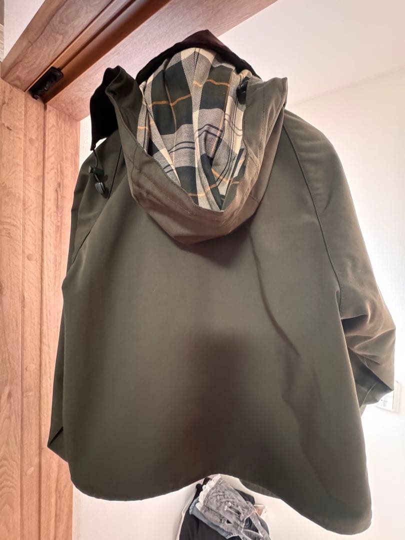 Barbour×BEAMS F 別注SPEY 2レイヤーショートブルゾン　S