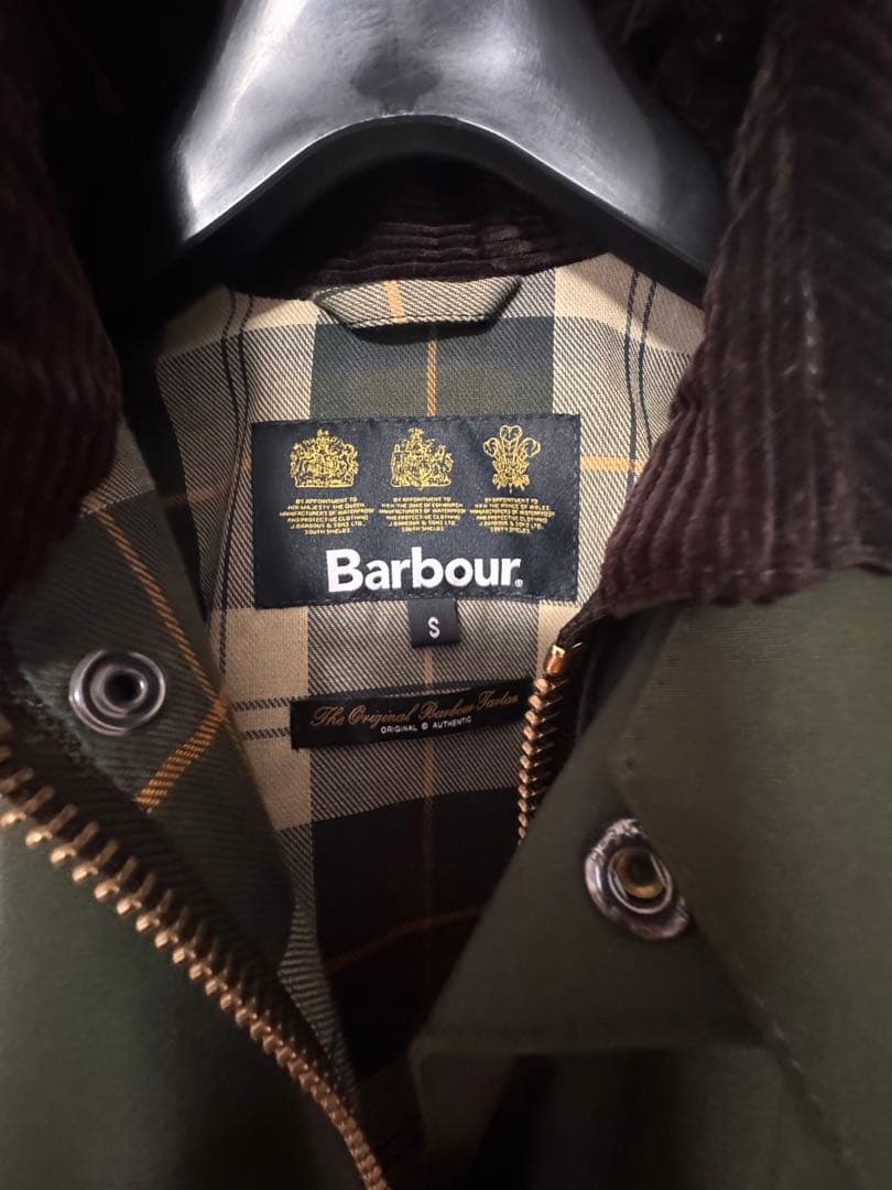 Barbour×BEAMS F 別注SPEY 2レイヤーショートブルゾン　S