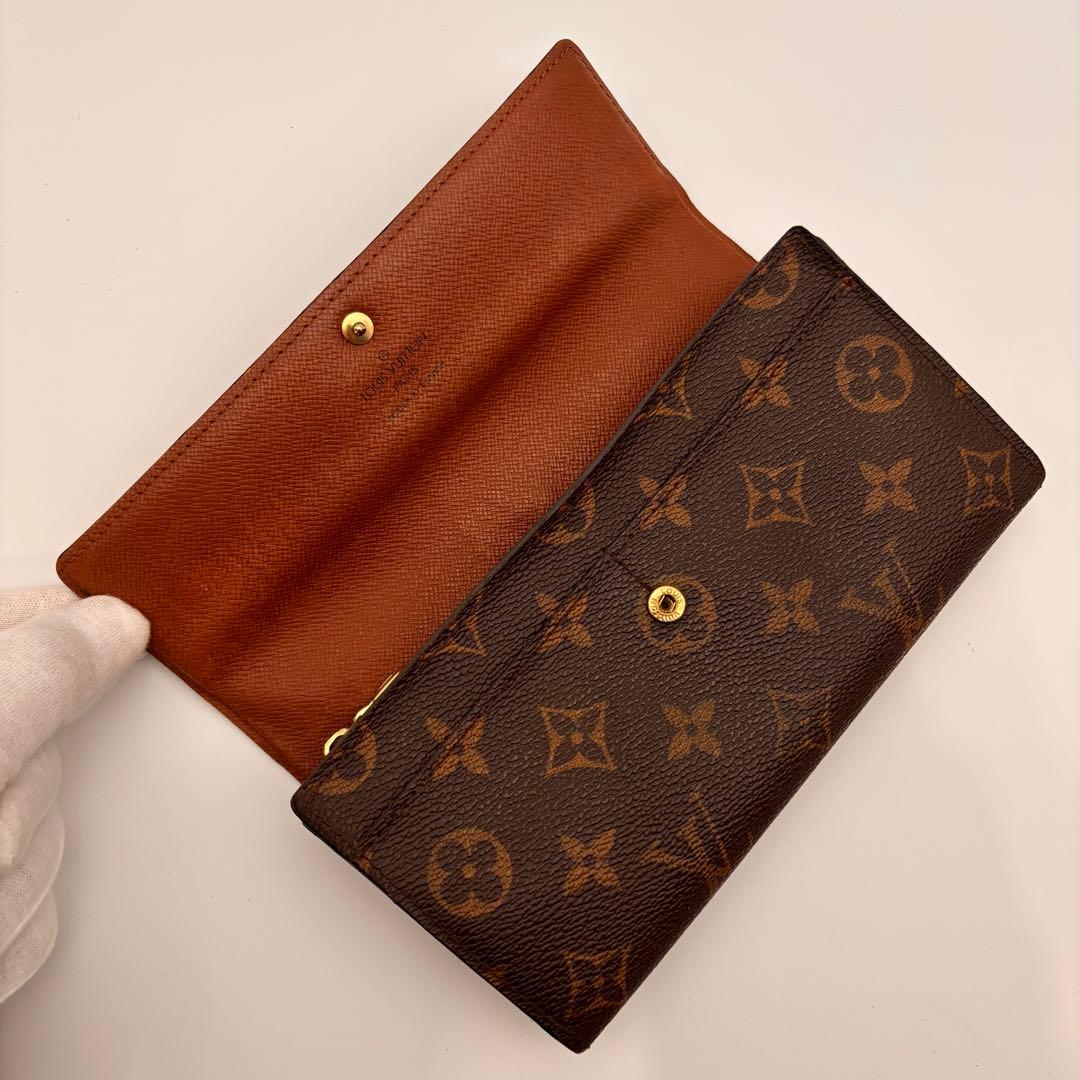 【鑑定済み】ルイヴィトン✨モノグラム✨ポシェットポルトモネクレディ 長財布