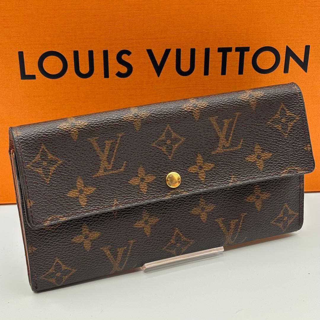 【鑑定済み】ルイヴィトン✨モノグラム✨ポシェットポルトモネクレディ 長財布