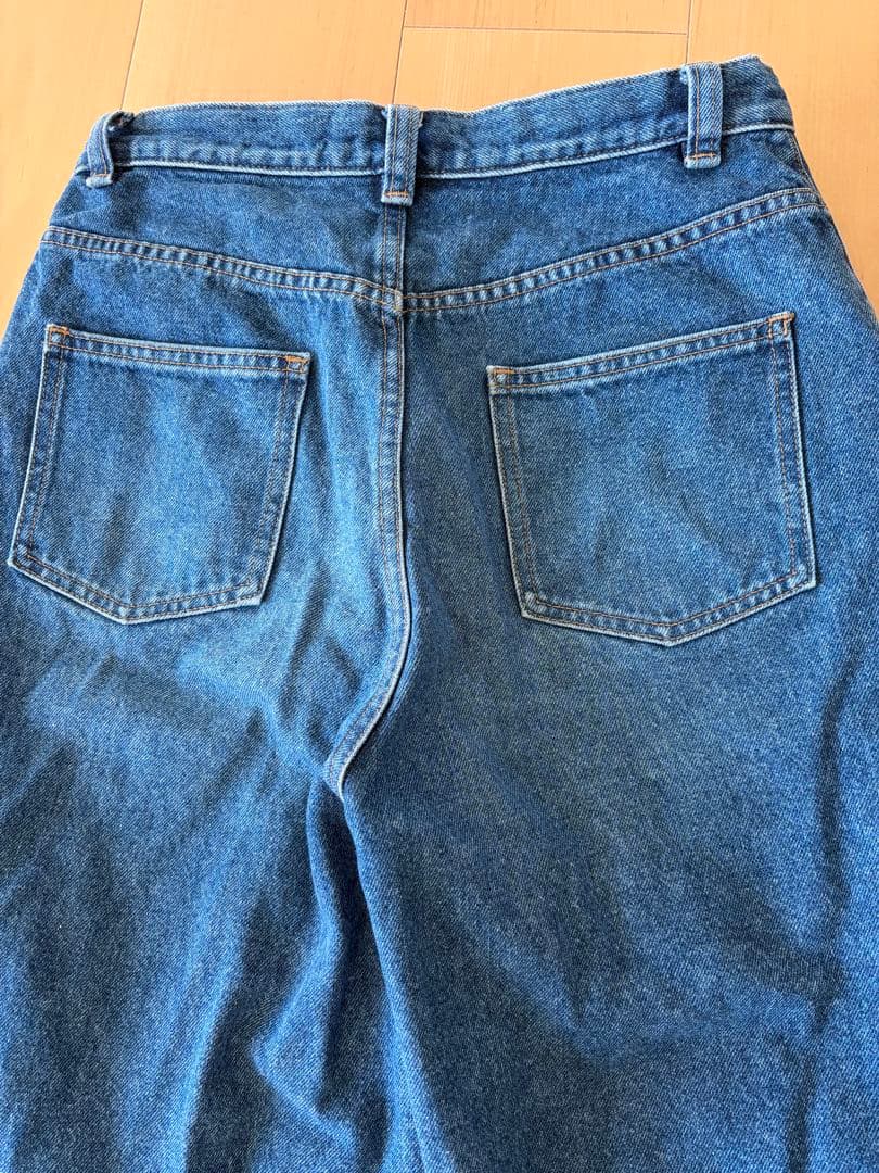 スローブイエナ　LE DENIMタックワイド　バギーデニムパンツ　38