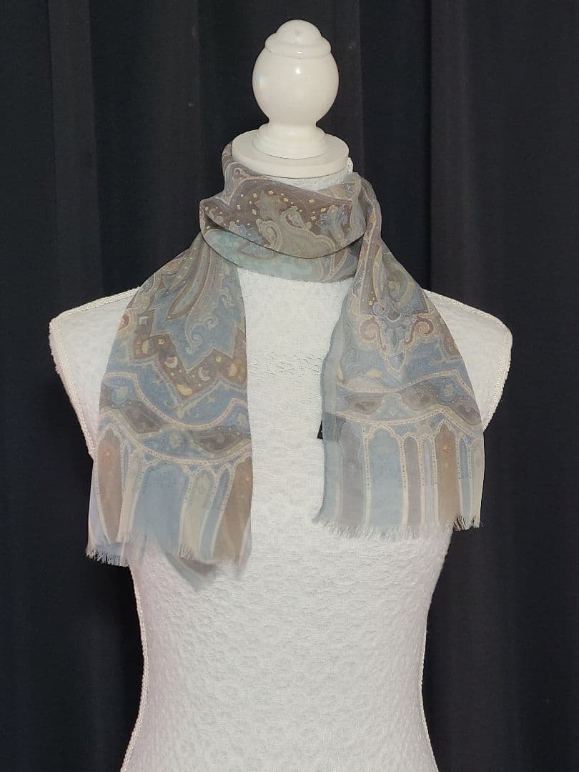 ETRO エトロ ペイズリー柄 シルク ストール