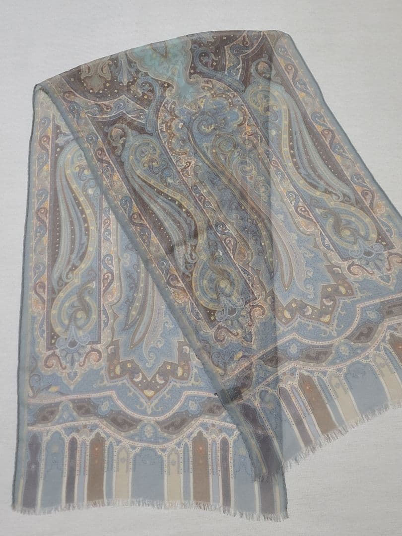 ETRO エトロ ペイズリー柄 シルク ストール