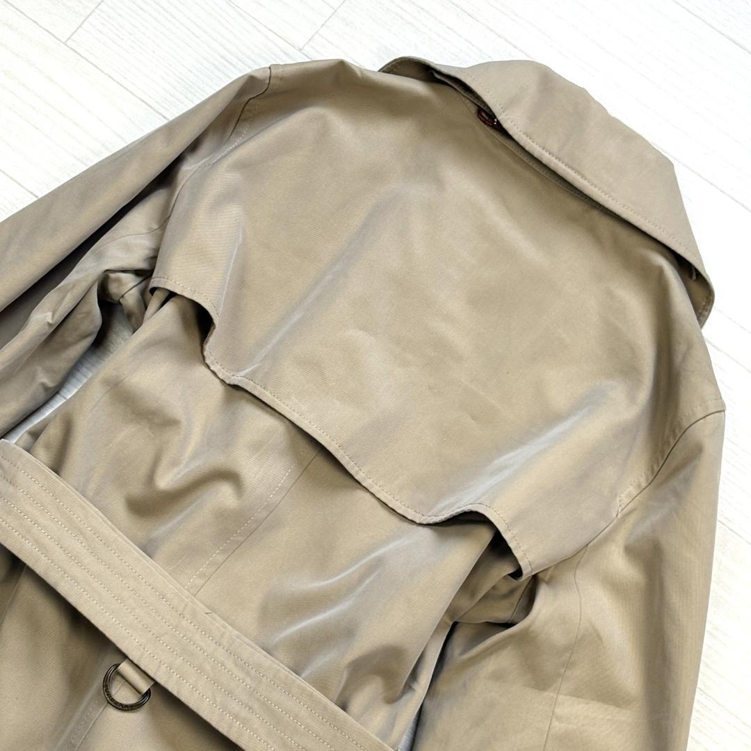 【極美品】バーバリーロンドン　ベージュ　トレンチコート　チェック　ベルト　３６