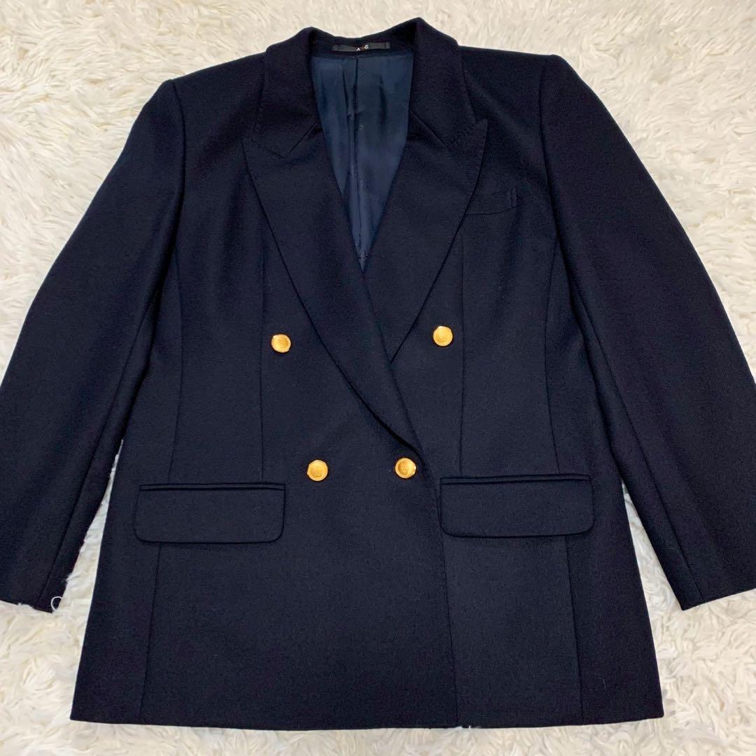 【極美品】Daks ダックス ダブル 紺ブレ 金ボタン ブレザー 11AR