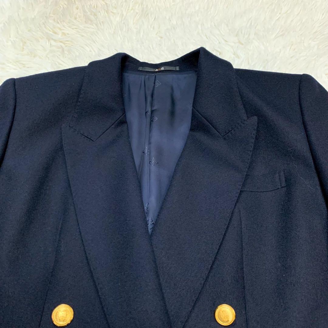 【極美品】Daks ダックス ダブル 紺ブレ 金ボタン ブレザー 11AR