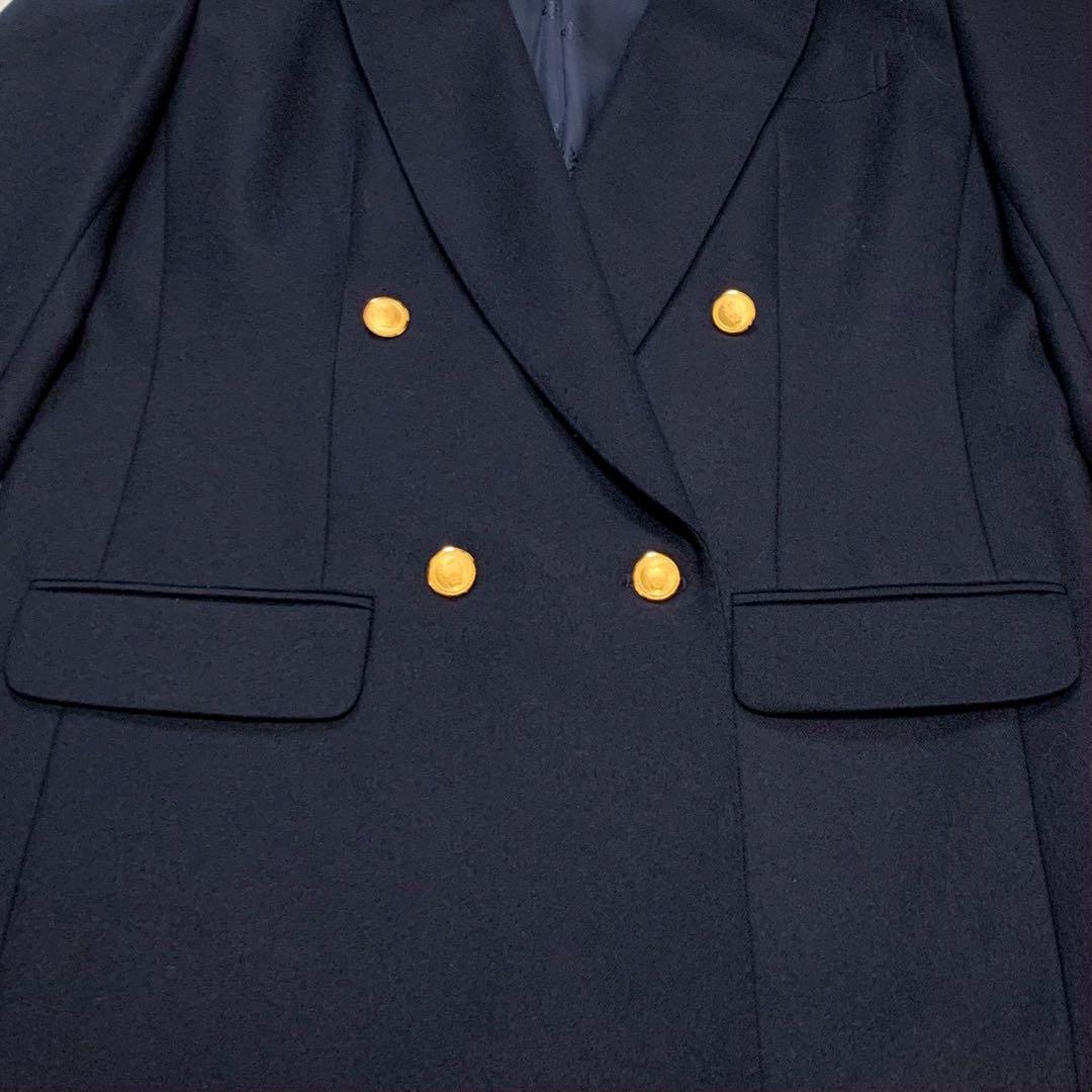 【極美品】Daks ダックス ダブル 紺ブレ 金ボタン ブレザー 11AR