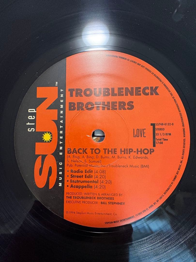 洋楽 TROUBLENECK BROTHERS BACK TO THE HIP-HOP