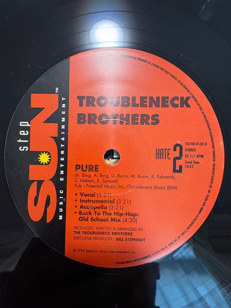 洋楽 TROUBLENECK BROTHERS BACK TO THE HIP-HOP