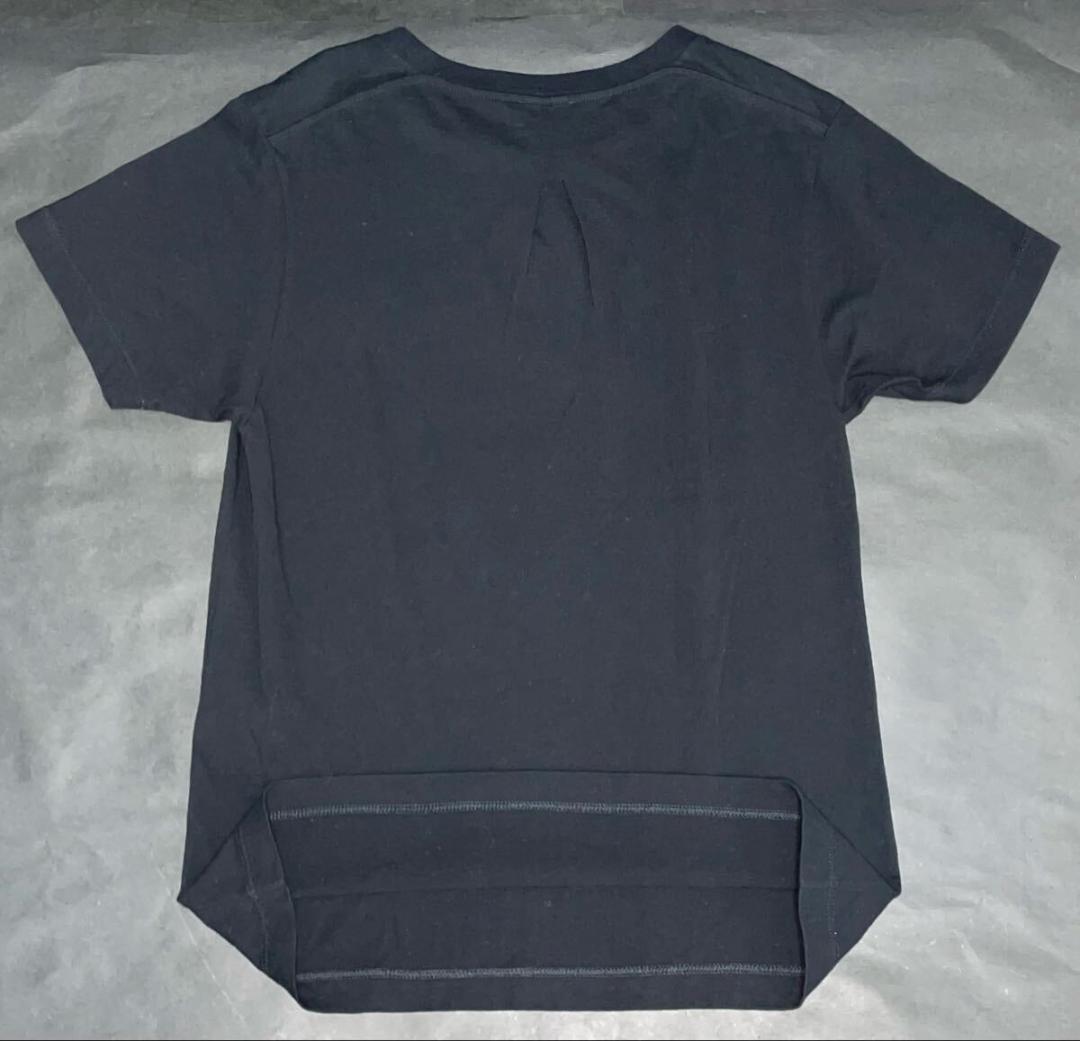 正規品★サンローランパリ★ワンポイント付クールネックTシャツ S 黒 参考9万円