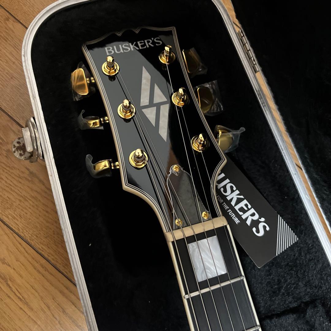 新品　BUSKER'S レスポールカスタム　ブラックビューティ BLC−500