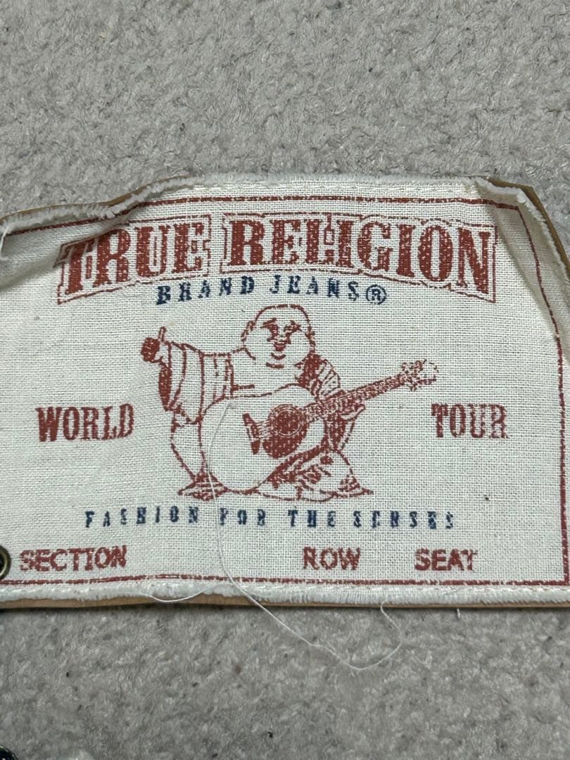 TRUE RELIGION Joey Big Tフレア ホワイトデニム