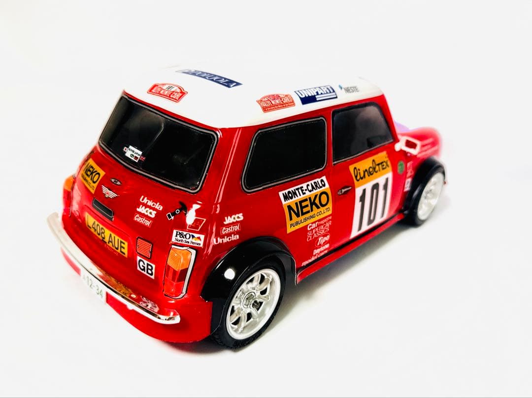 Mシャーシ ローバーミニ モンテカルロラリー12灯　電飾仕様 新品ボディ