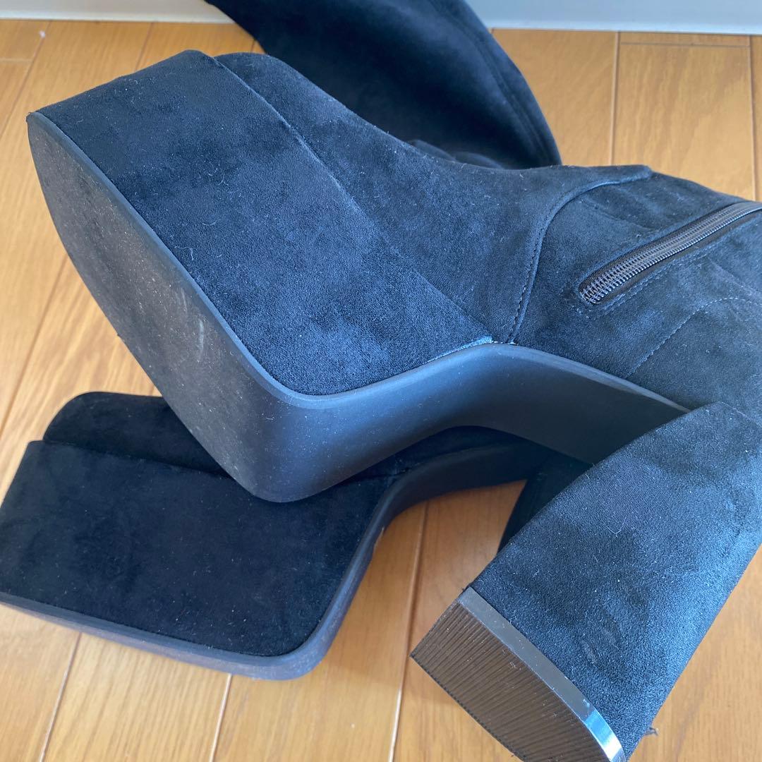 EMODA バルキーブランプフィットブーツ L ブラック