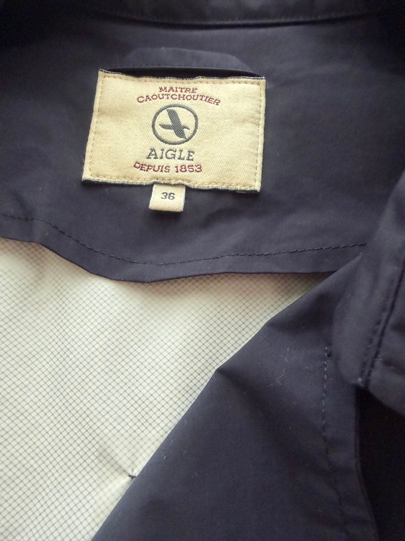 【AIGLE】エーグル ネイビージャケット 春アウター レイン対応