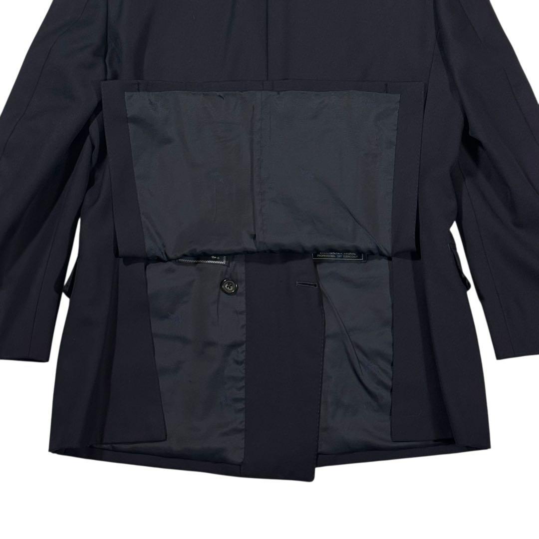 【XL】 Burberry バーバリー 紺ブレ タスマニアウール ダブル 金釦
