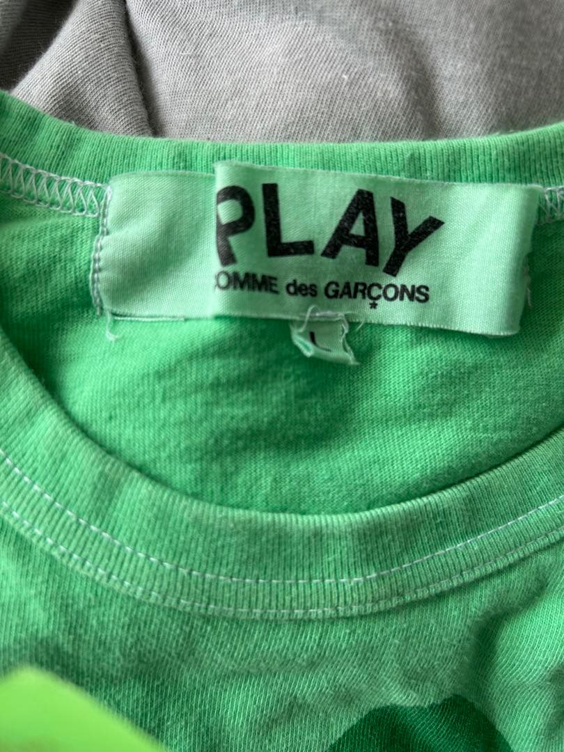 PLAY COMME des GARCONS グリーン　Ｔシャツ　L