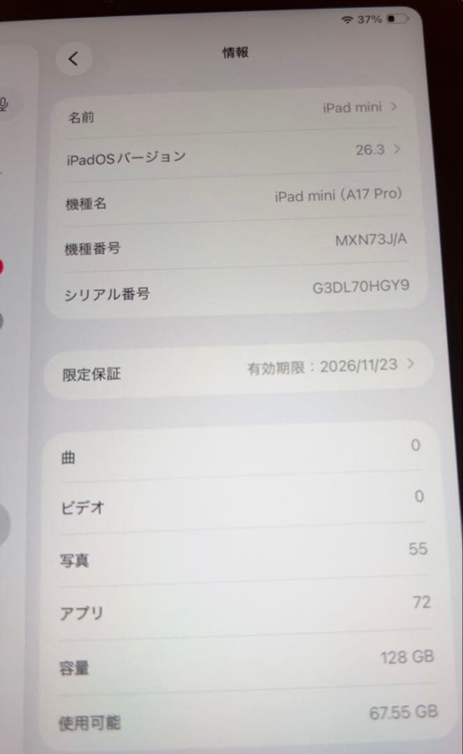 ipad mini(A17 Pro) 第7世代 128GB ブルー
