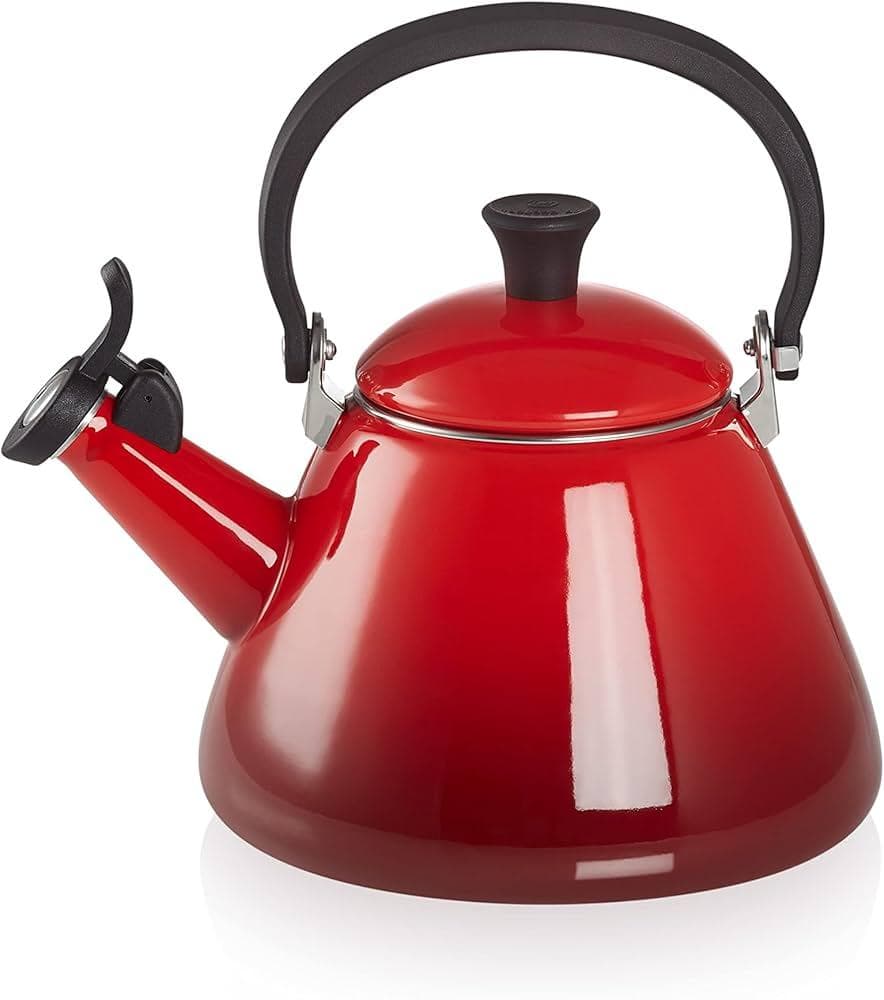 【新品】ル・クルーゼ コーンケトル 1.6L レッド IH対応 笛吹 やかん