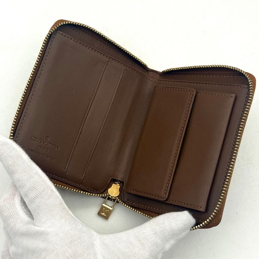ルイヴィトン ヴェルニ ブルーム ウンドジップ コンパクト ブロンズ 財布