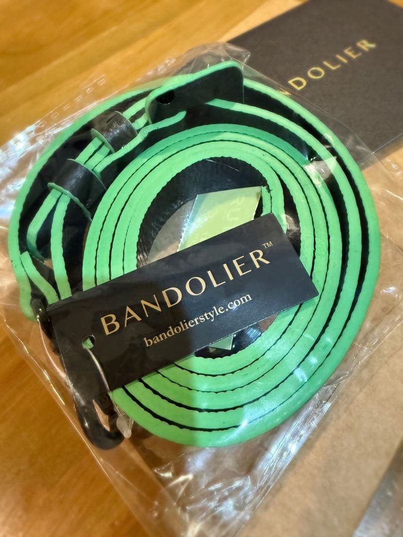 新品未使用タグ付 バンドリヤー BANDOLIER ストラップ ジルブラック