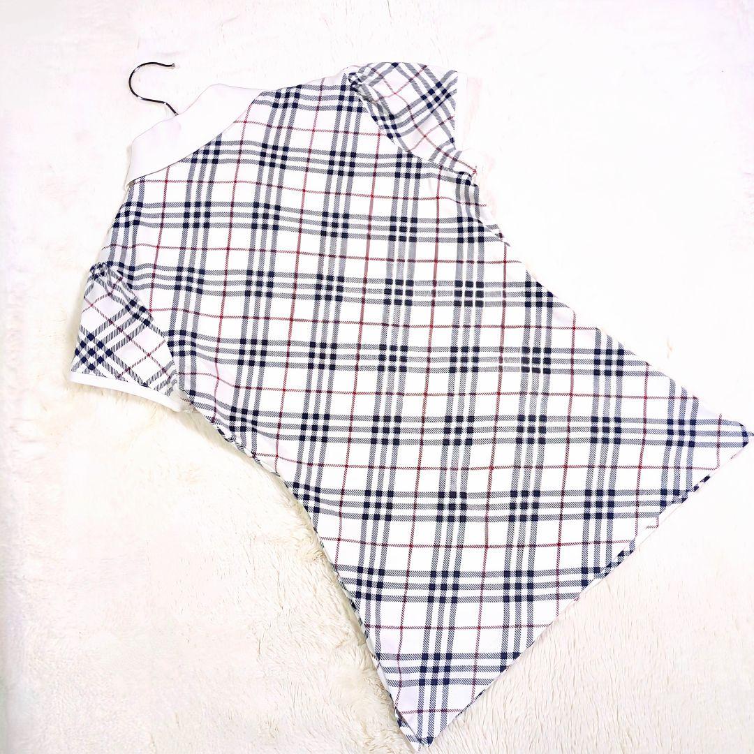 最終★BURBERRY ノバチェック 半袖ポロシャツ ロゴ刺繍 日本製