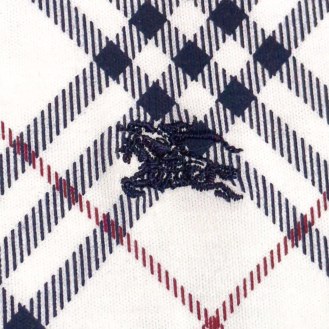 最終★BURBERRY ノバチェック 半袖ポロシャツ ロゴ刺繍 日本製