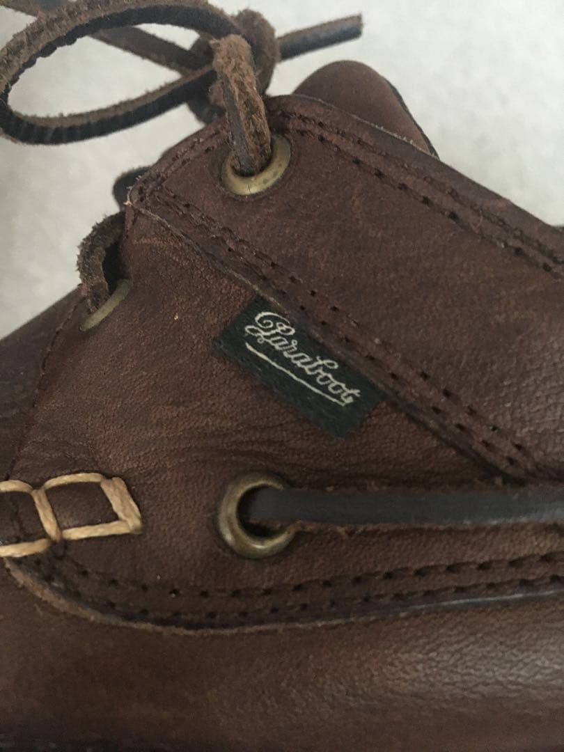 レア 希少 Paraboot パラブーツ モカシン デッキシューズ 古着 革靴