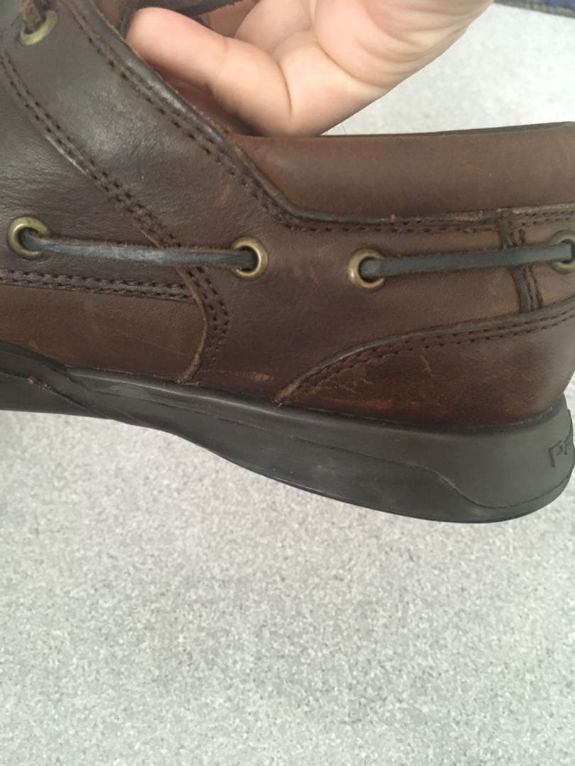 レア 希少 Paraboot パラブーツ モカシン デッキシューズ 古着 革靴