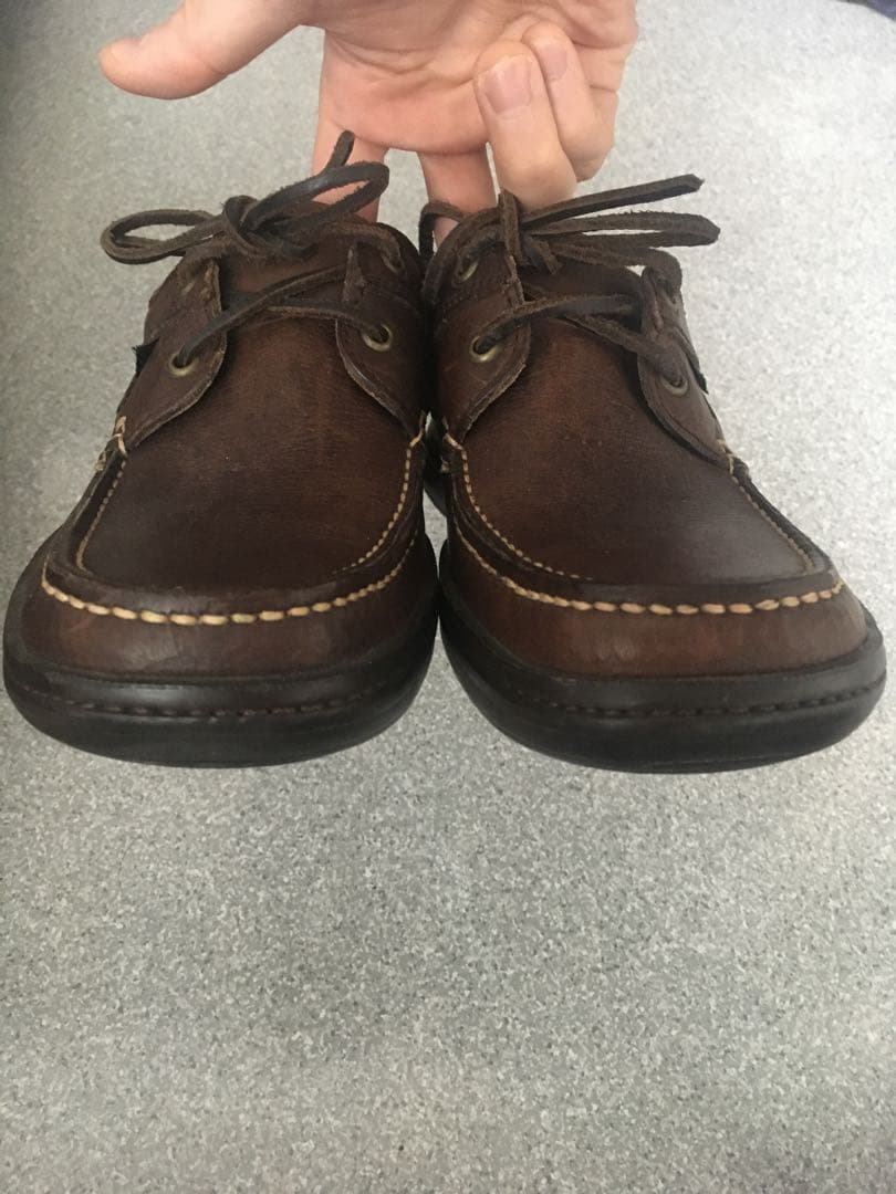レア 希少 Paraboot パラブーツ モカシン デッキシューズ 古着 革靴