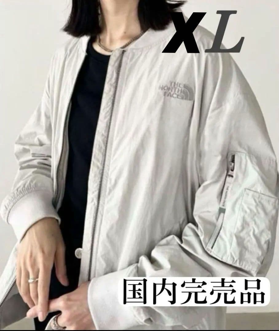 ノースフェイス　新作　MA-1 ALL-ROUND BOMBER ライトグレー