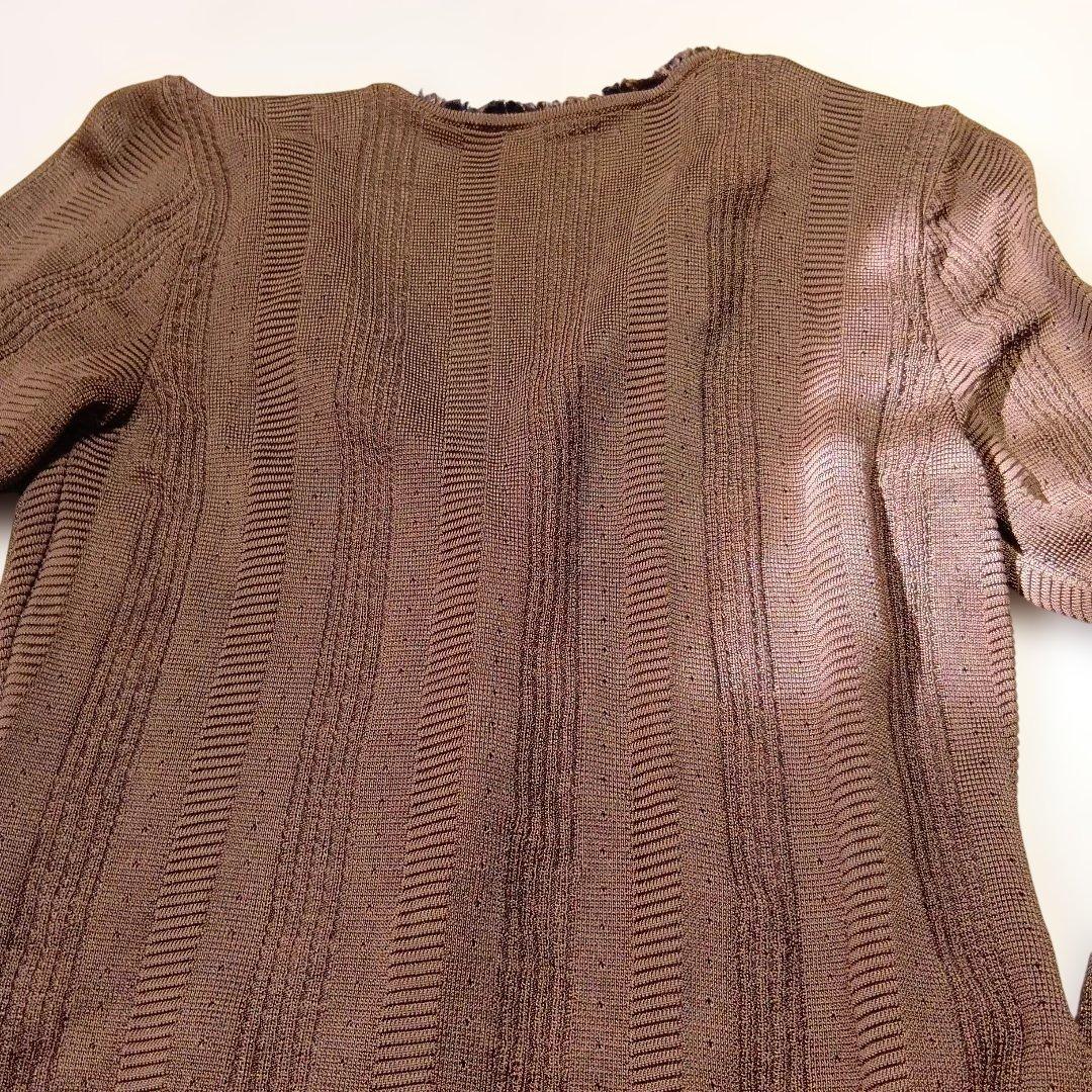 Salvatore Ferragamo ブラウンカーディガン Mぴよつ