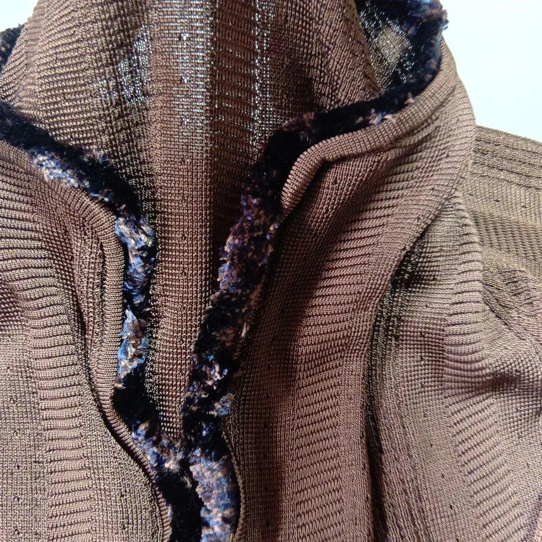 Salvatore Ferragamo ブラウンカーディガン Mぴよつ