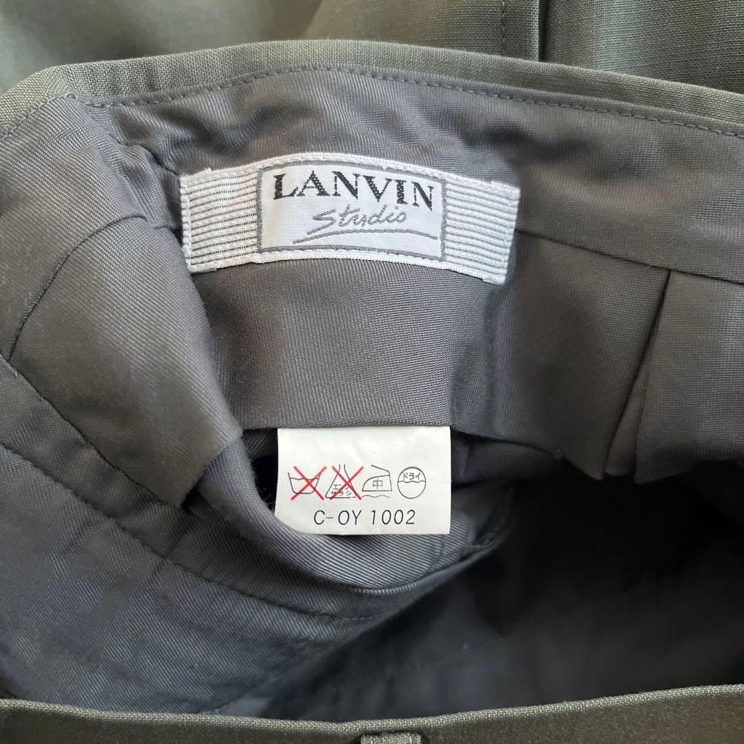 LANVIN studio グリーン スーツ　セットアップ　ジャケット　パンツ