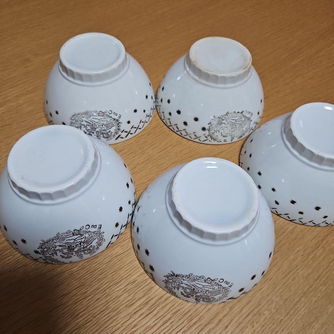 カフェオレボウル　5点セット　フランス蚤の市