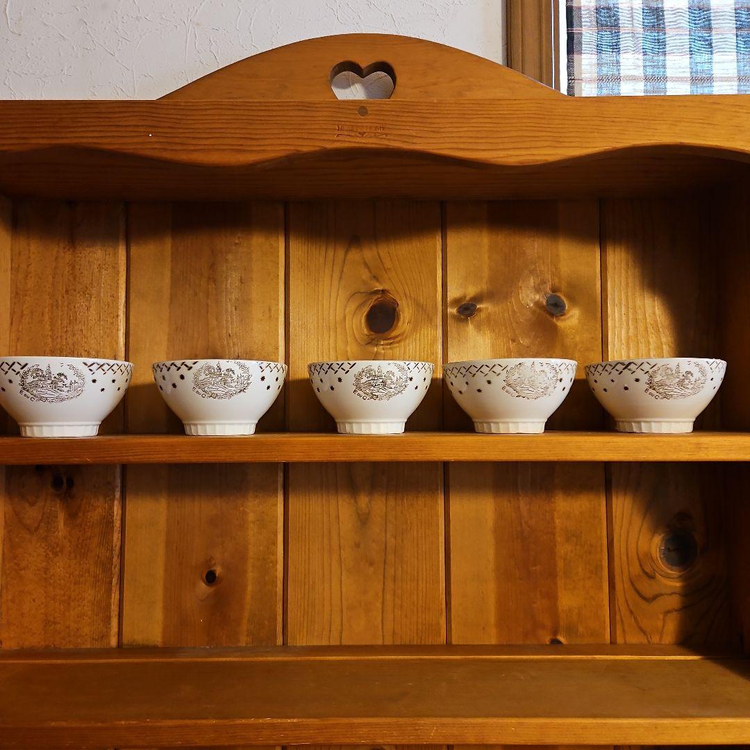 カフェオレボウル　5点セット　フランス蚤の市