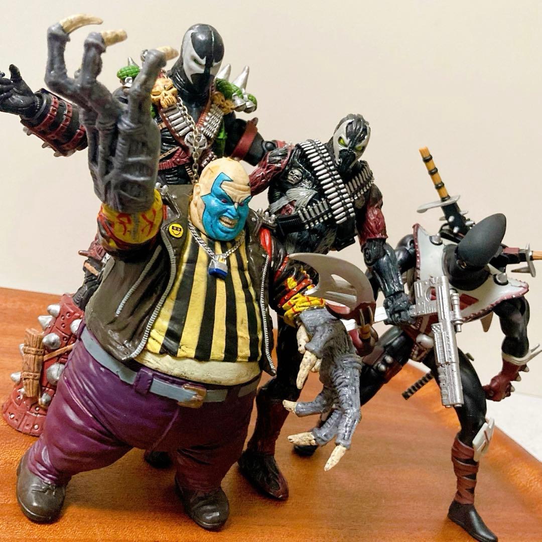 ジャンク✳️SPAWN『フィギュア 4個セット』 ニンジャ クラウン スポーン2種